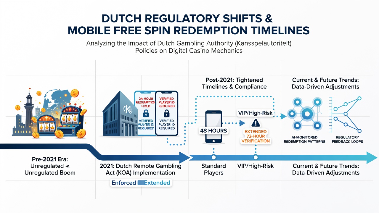 Grafiek met data over free spin inwisseltijden op mobiele apparaten in gereguleerde markten